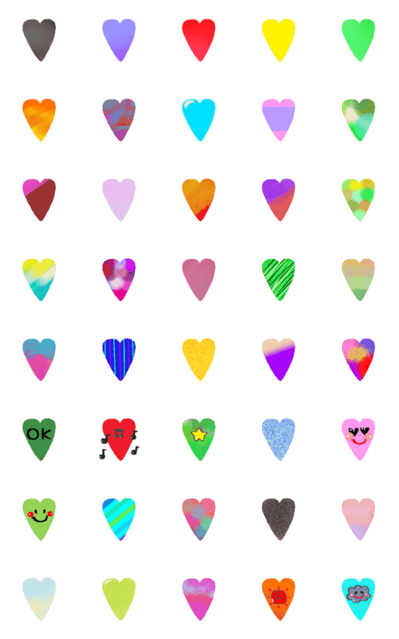 [LINE絵文字]all heart.15の画像一覧