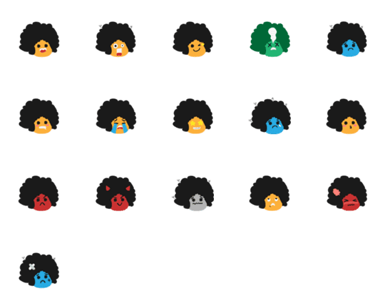 [LINE絵文字]AFROOOの画像一覧