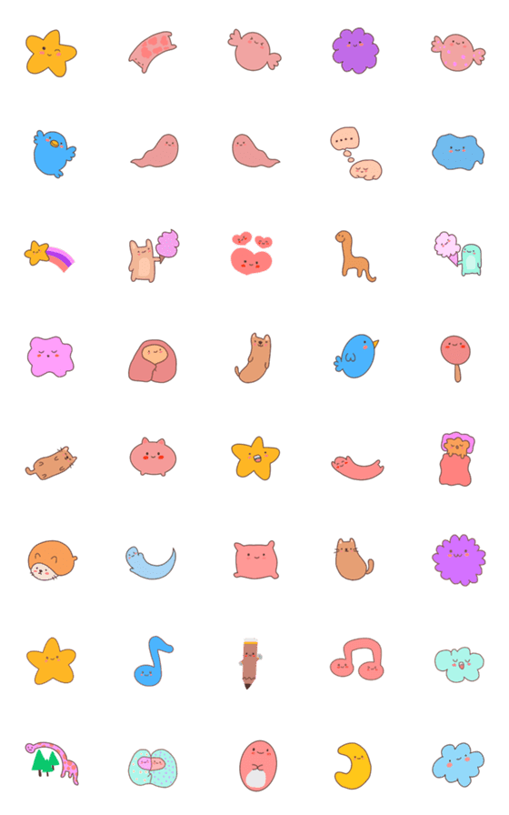 [LINE絵文字]cute cute cute emoji 1の画像一覧