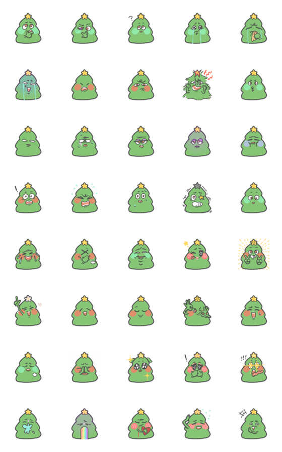 [LINE絵文字]Christmas treeeeeeee emoji  ep.1の画像一覧