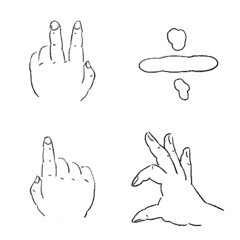 [LINE絵文字] Number with handsの画像