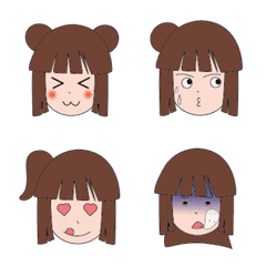 [LINE絵文字] girls in different shapesの画像