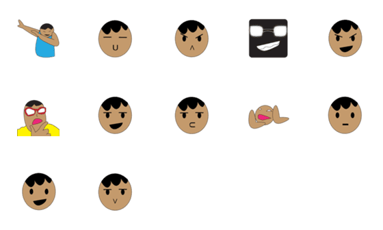 [LINE絵文字]Mememoji by gv#1の画像一覧