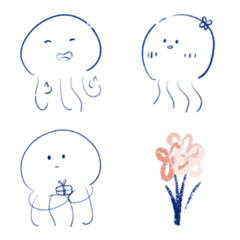 [LINE絵文字] Jellyfish stripes.の画像