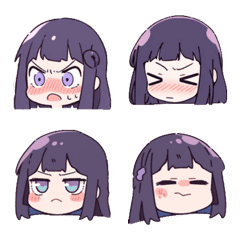 [LINE絵文字] anime stickers-girl2の画像