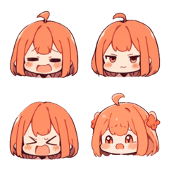 [LINE絵文字] anime stickers-girl3の画像