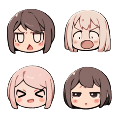 [LINE絵文字] anime stickers-girl1の画像