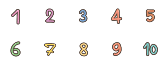 [LINE絵文字]Emoji :Numbersの画像一覧