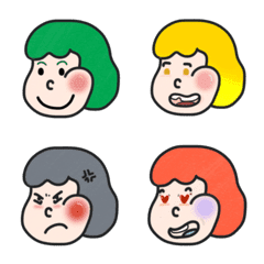 [LINE絵文字] M o j ii * | Cute emoji : )の画像