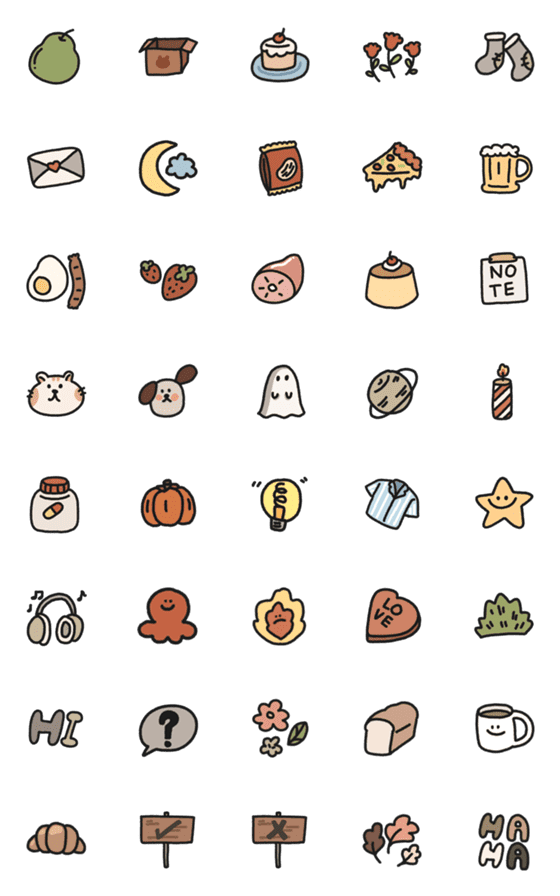 [LINE絵文字]autumn seasonの画像一覧