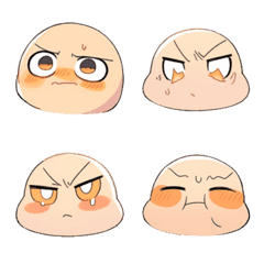 [LINE絵文字] anime stickers-pie faceの画像