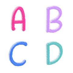 [LINE絵文字] 3D English lettersの画像