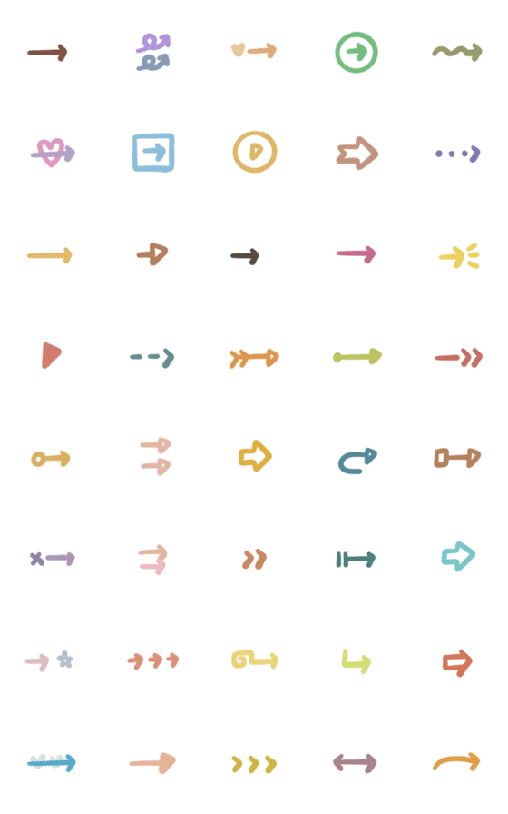 [LINE絵文字]40 bullets with arrows move 3の画像一覧