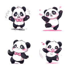 [LINE絵文字] PandaA cuteの画像