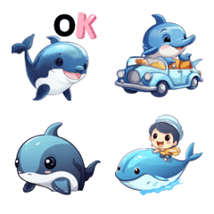 [LINE絵文字] Whale Whale！！の画像