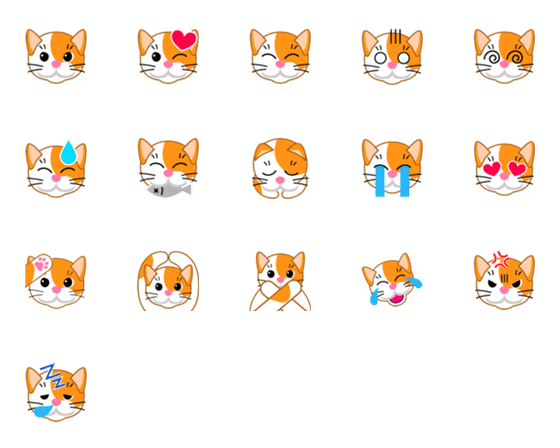 [LINE絵文字]Mike neko Iconの画像一覧