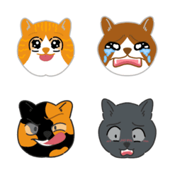 [LINE絵文字] cat mood face ver.2の画像