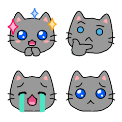 [LINE絵文字] SNSでよく見かける気がする顔をしたねこ v2の画像