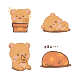 [LINE絵文字] Boo Boo Bear Emojiの画像