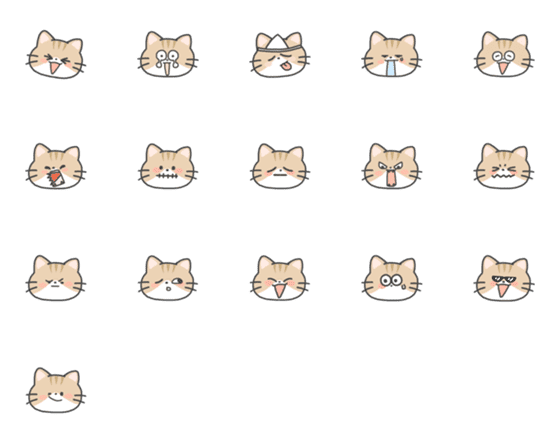 [LINE絵文字]cute kittensの画像一覧