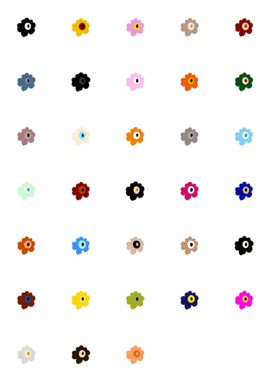 [LINE絵文字]some flowersの画像一覧