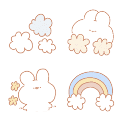 [LINE絵文字] Emoji rabbit cute a*の画像