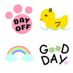 [LINE絵文字] work with cute everydayの画像