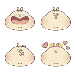 [LINE絵文字] piggy and mei Emoji (Revised Version)の画像