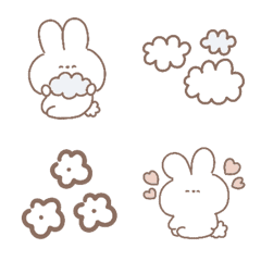 [LINE絵文字] Rabbit cute d*の画像