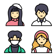 [LINE絵文字] Cartoon human emoji ver.003の画像