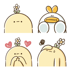 [LINE絵文字] A lot of green emoji stickersの画像