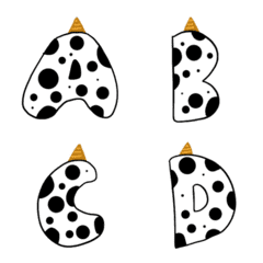 [LINE絵文字] Little cow A-Zの画像