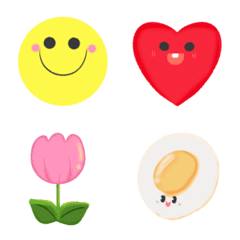 [LINE絵文字] simple＆cute daily emojisの画像