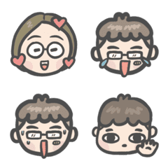 [LINE絵文字] Tommy,Lillian and Puman - lovely emojiの画像