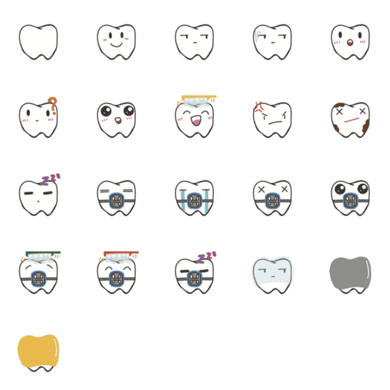 [LINE絵文字]Emotional orthodonticsの画像一覧