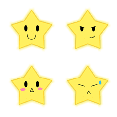 [LINE絵文字] yellow starの画像