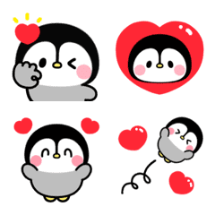 [LINE絵文字] 動く♡かわいいペンギン♡の画像