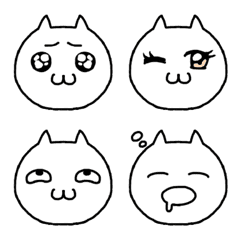 [LINE絵文字] 変顔が得意な猫さん2の画像