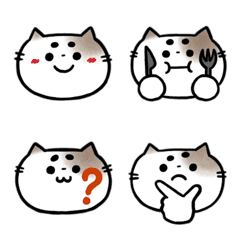 [LINE絵文字] まろまゆねこの絵文字の画像