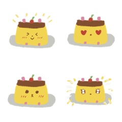 [LINE絵文字] Cherry Puddingの画像