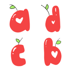 [LINE絵文字] Apple a-zの画像