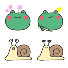 [LINE絵文字] quack and snailの画像