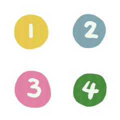 [LINE絵文字] Color Number 0-9の画像