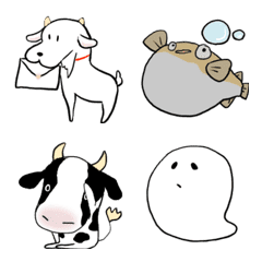 [LINE絵文字] 自由な動物たちの画像