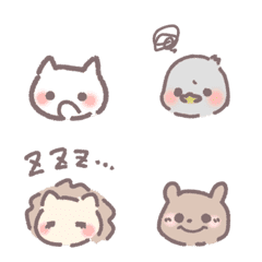 [LINE絵文字] 6animals chanの画像