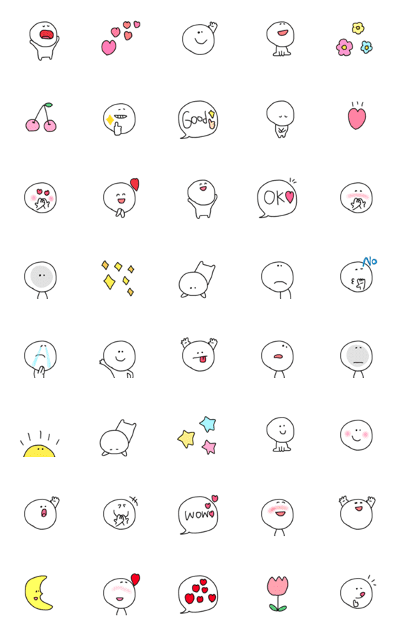 [LINE絵文字]○まるいヤツ○の画像一覧