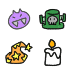 [LINE絵文字] Halloween emoji Halloweenの画像