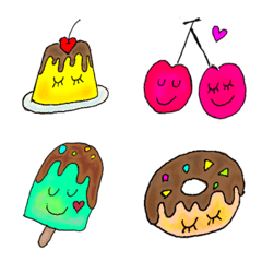 [LINE絵文字] smile ＆ sweets 絵文字の画像