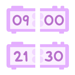 [LINE絵文字] Clock Purpleの画像