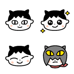 [LINE絵文字] 猫目おとこの画像